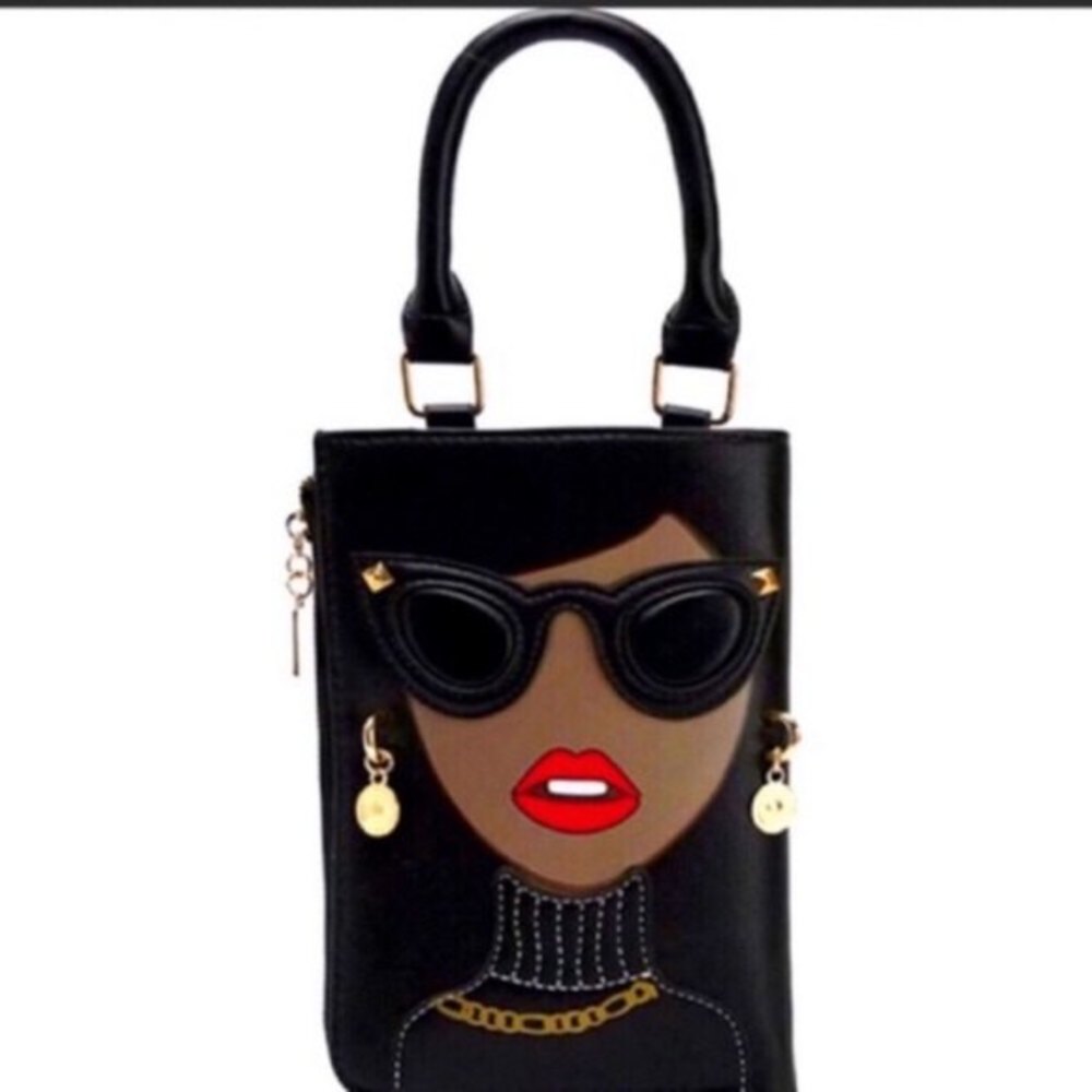 Black Personality Bag Crossbody & Satchel Purse Handbag